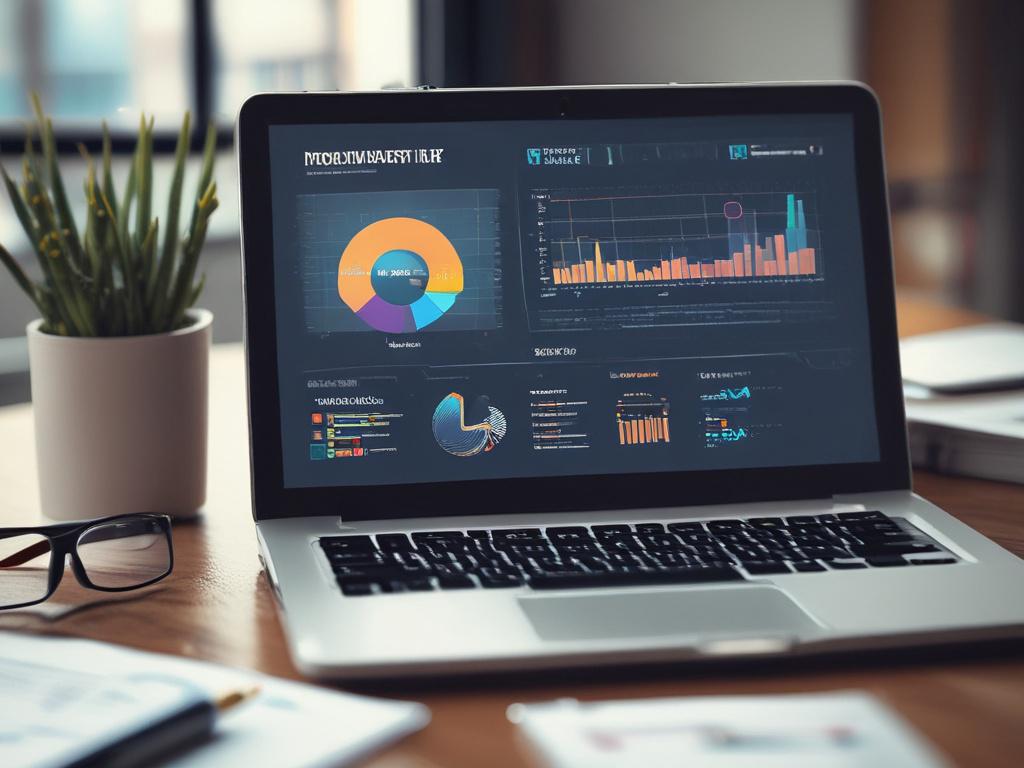 a hyper realistic close up of a digital marketing strategy