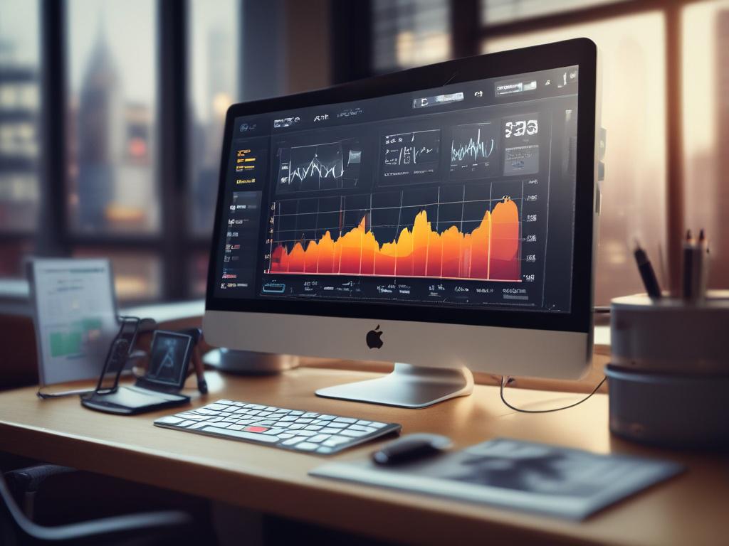 a hyper realistic close up shot of a web application