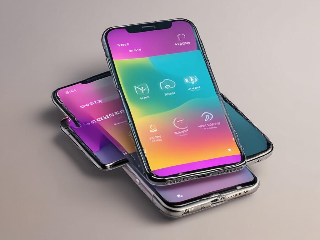 a hyper realistic close up of a mobile app interface
